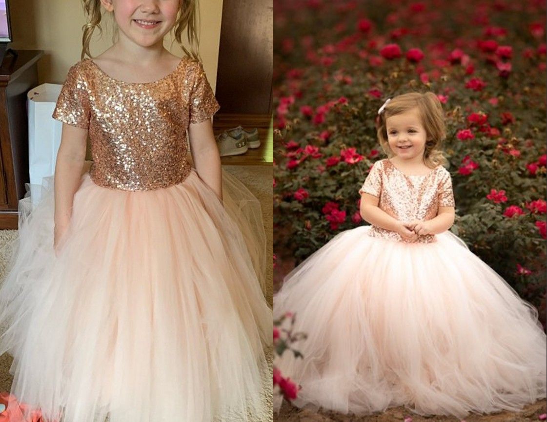 rose gold tutu dress