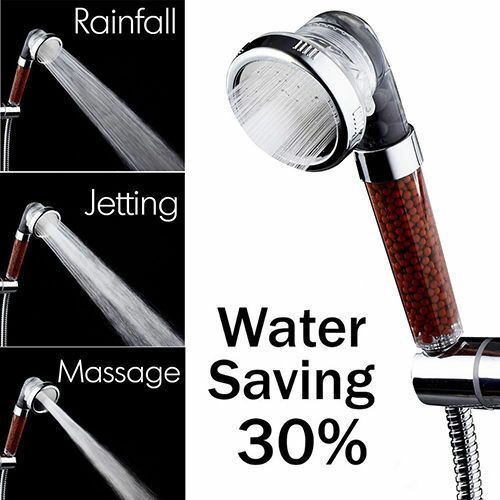 High-Pressure Handheld Anion SPA Water-saving Bath Spray Shower Head Nozzle New