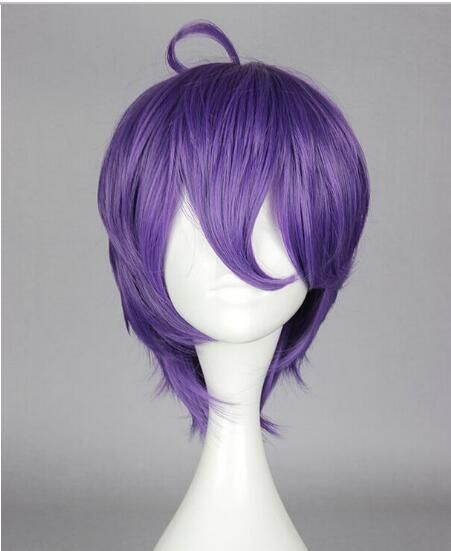 Cosplay Kasenkanesada Short Purple Straight Lolita Party Men
