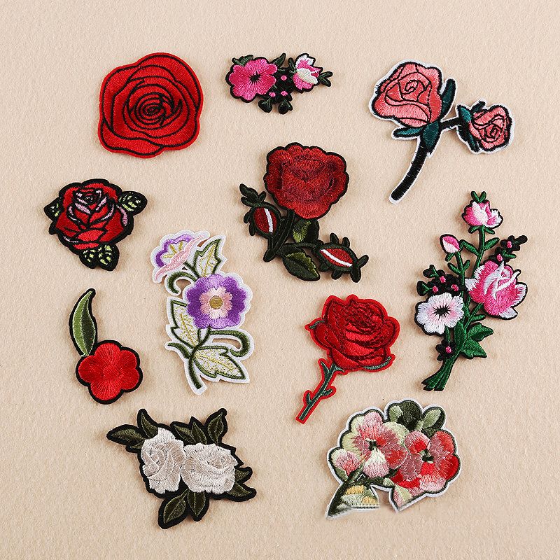 Compra Nueva DIY Parches Para La Ropa Rosa Flores Ropa Parches Alta Calidad  De Hierro En Flores Bordadas Apliques Etiqueta De La Ropa Barato | Entrega  Rápida Y Calidad | Es.Dhgate