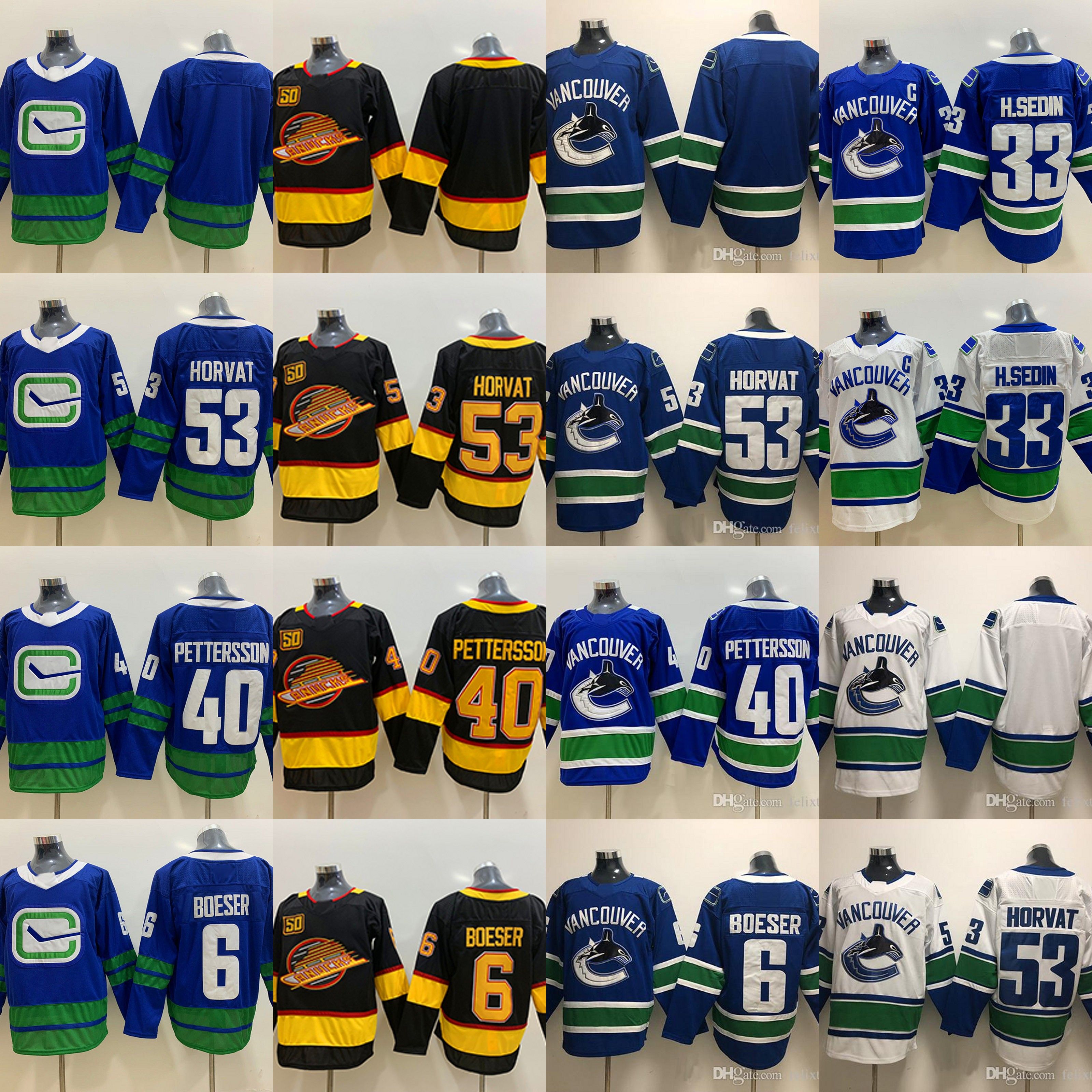 Canucks unveil quartet of new sweaters for 50th anniversary