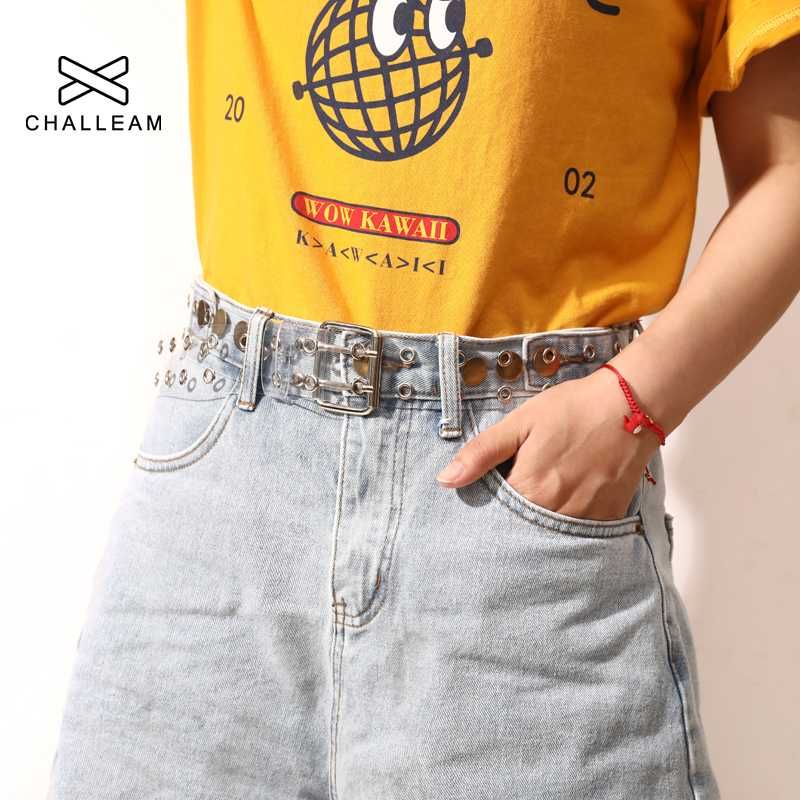 buckle white jeans