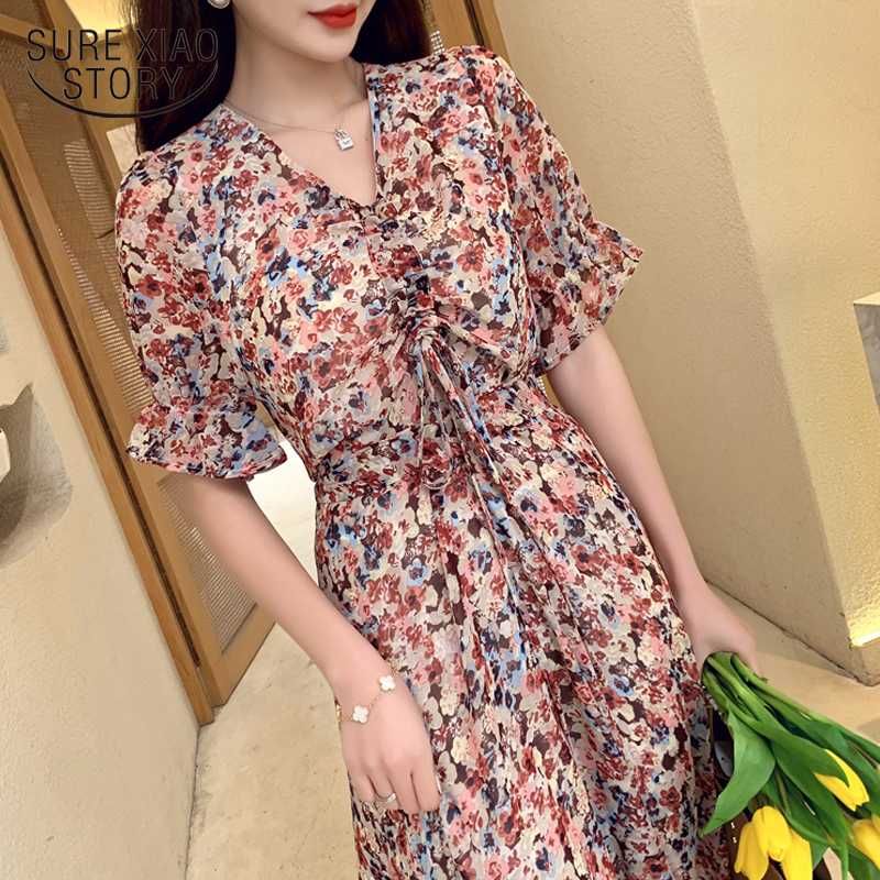 korean floral dress