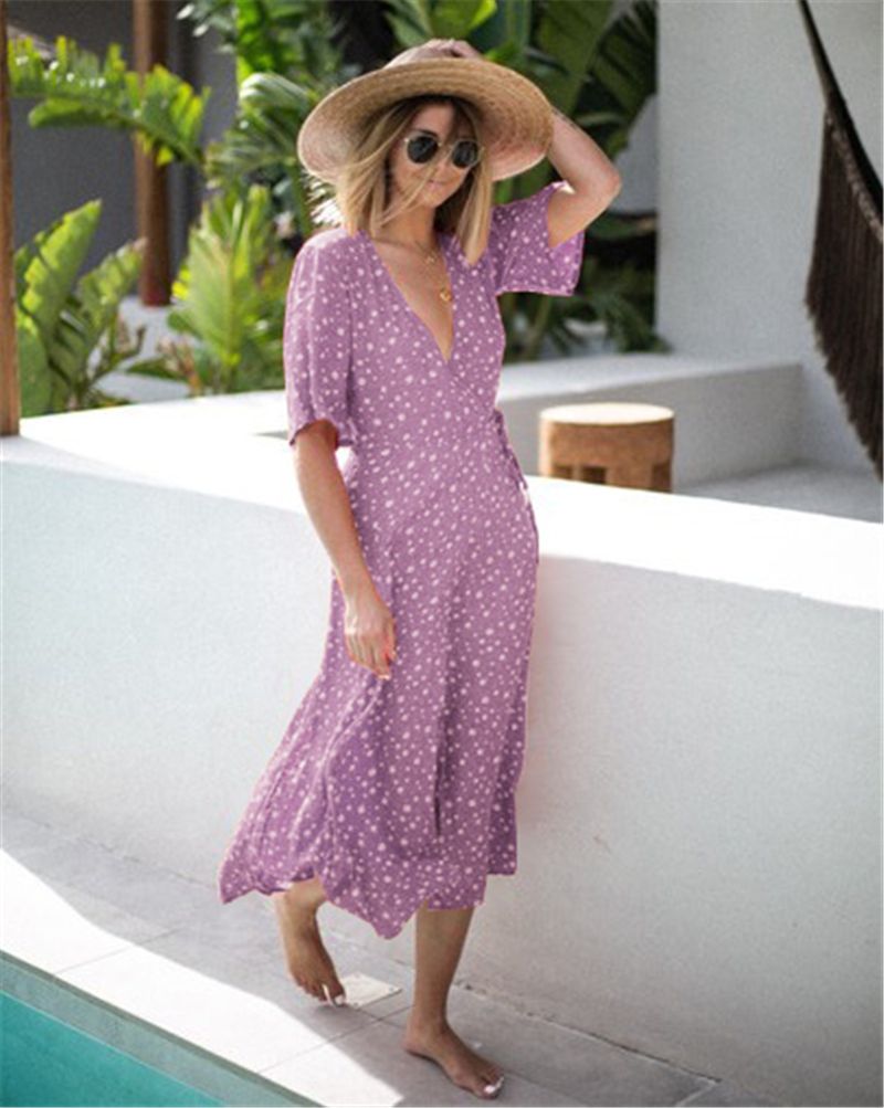 flowy maxi dress with split