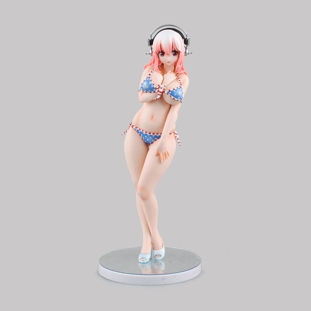 Acquista Figura Di Bikini Sexy Super Sonic Anime Giapponese 25cm Con Cuffie Figura Sexy Di Anime Ragazza Giapponese In Pvc A 43 63 Dal Redbull12 Dhgate Com
