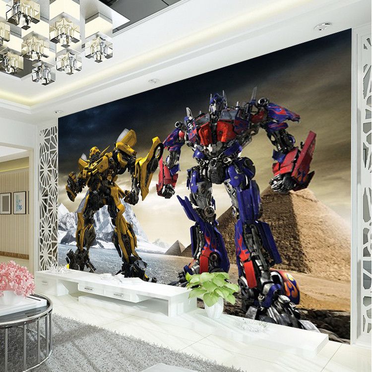 3D Transformers Mural Optimus Prime Bumblebee Cool Wallpapers Niños  Wallpapers Dormitorio Sala de estar Cocina Fondo Fondo de pantalla