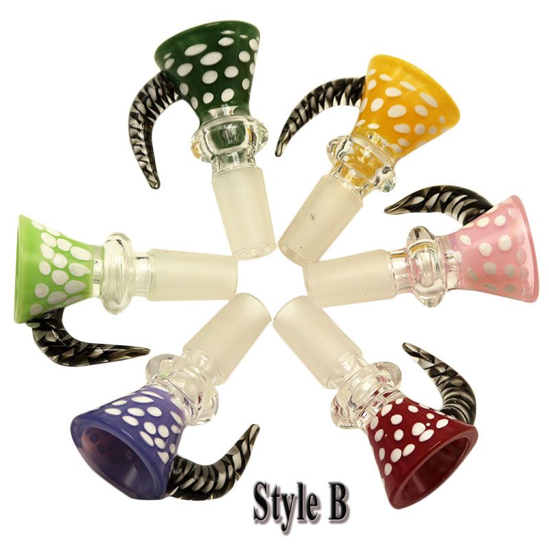 style B 14mm male with mixed color