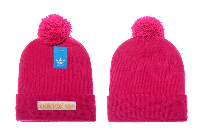 adidas hot pink beanie