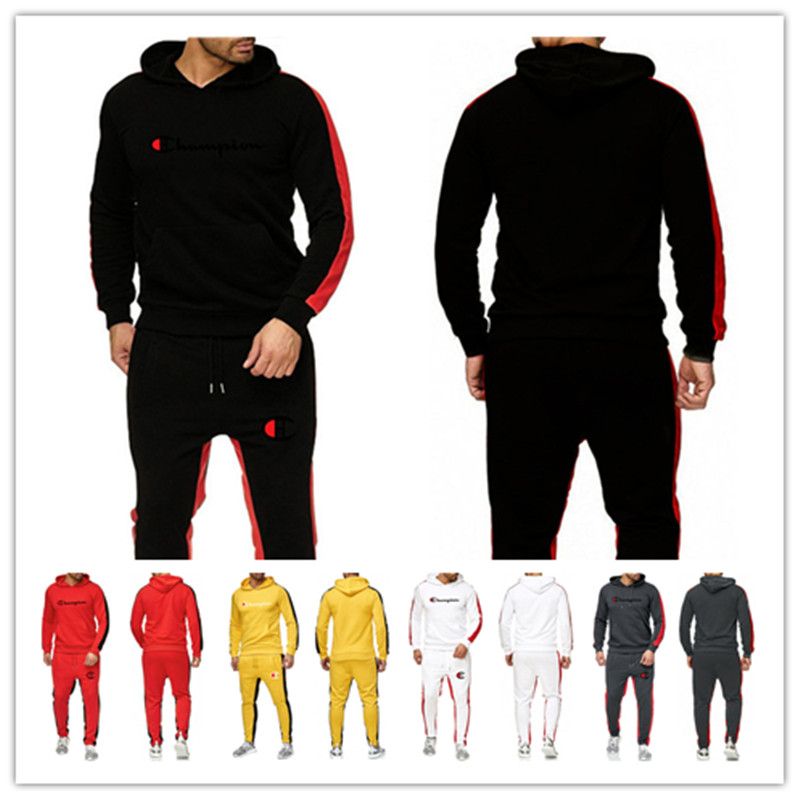 champion hoodie and jogger set mens
