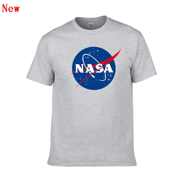 Compre NASA Impresión Del Logotipo De La Camiseta Para Hombre Del Nuevo Del  Verano De Algodón De Manga Corta Camiseta De Los Hombres Primera Marca  Casual Ropa De La Aptitud Remata Tes