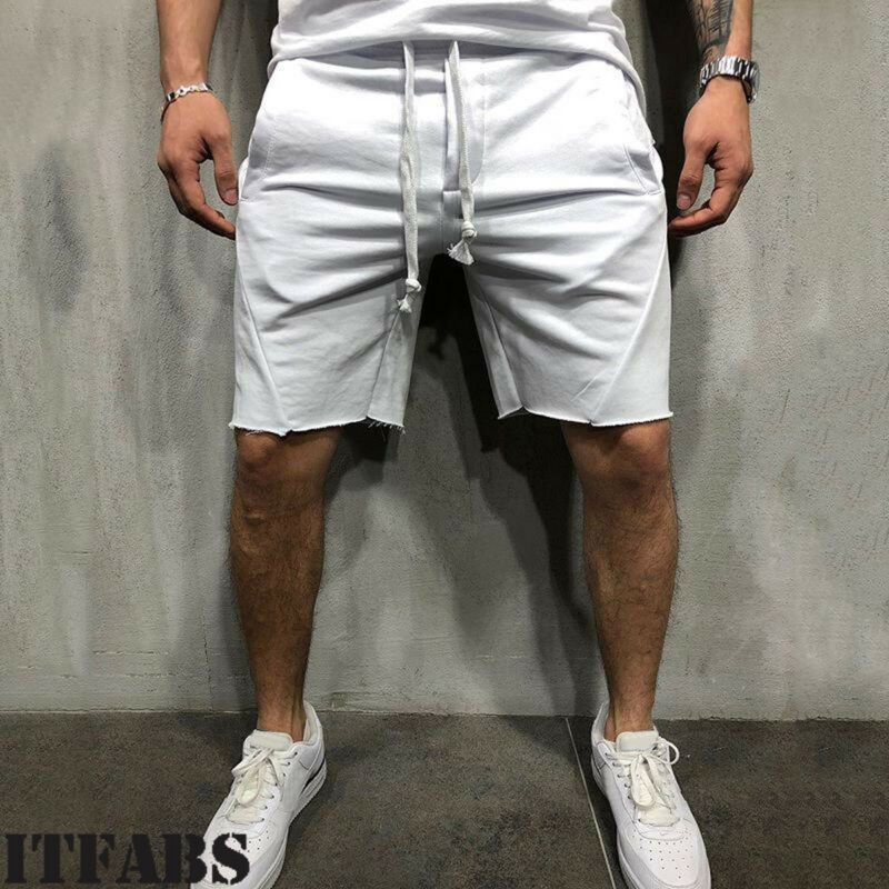 Men's Casual Short Pants Cotton Gym Fitness Jogging Running Sports Wear Shorts 