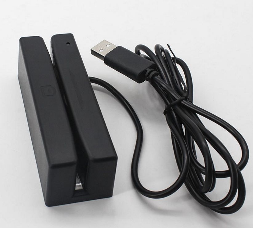 RS232 USB 1/2/3 tarjeta de banda magnética de control del escáner lector de