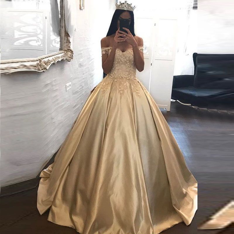 cheap gold evening dresses