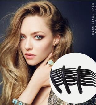 Pony Tail Comb Wave Tooth Fluffy Horsetail Hair Forks Black Brown