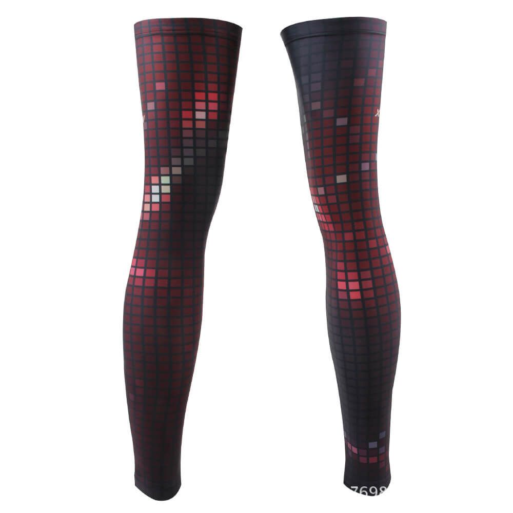 Black Men Bike Cycling Leg Warmers Guard Knee Racing Sleeves Covers Breathable