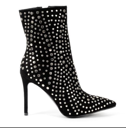 catwalk rhinestone booties
