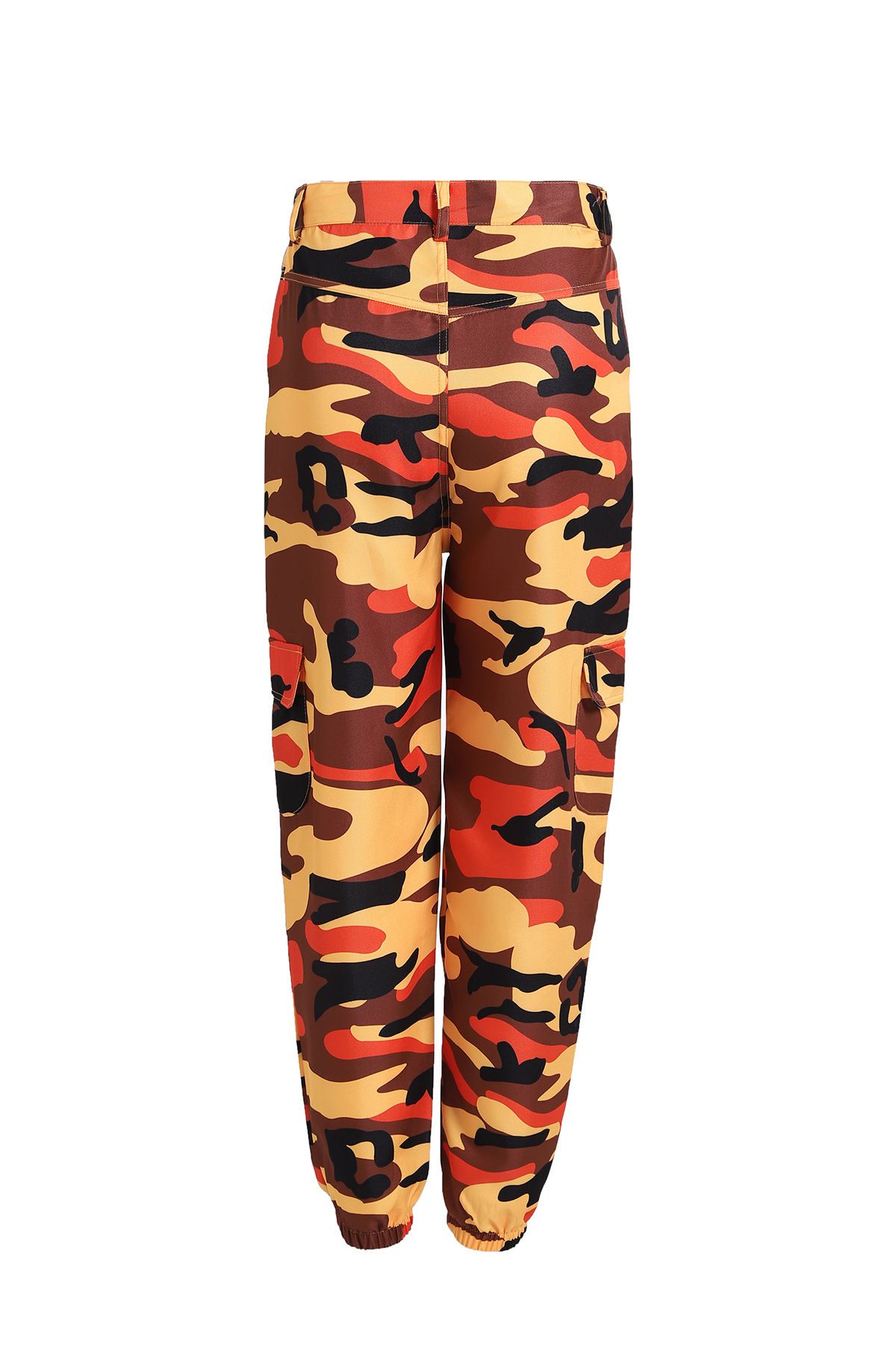 Moda-Mujer Moda Hip Street Cargo Pantalones Casual Venta caliente Pantalones de camuflaje 7 colores