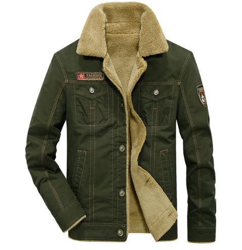 parka estilo militar hombre