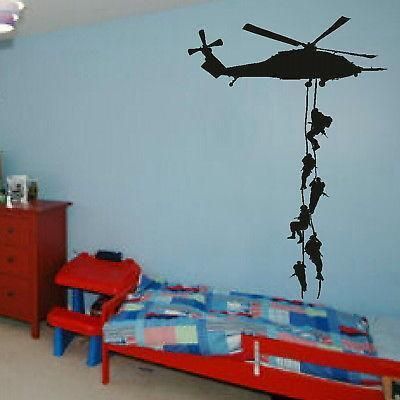 Marines Wall Sticker Helicopter Sticker Decal For Boys Bedroom Boys Army Decor Baby Nursery Wall Stickers Baby Room Wall Decals From Liuzhao1 11 76