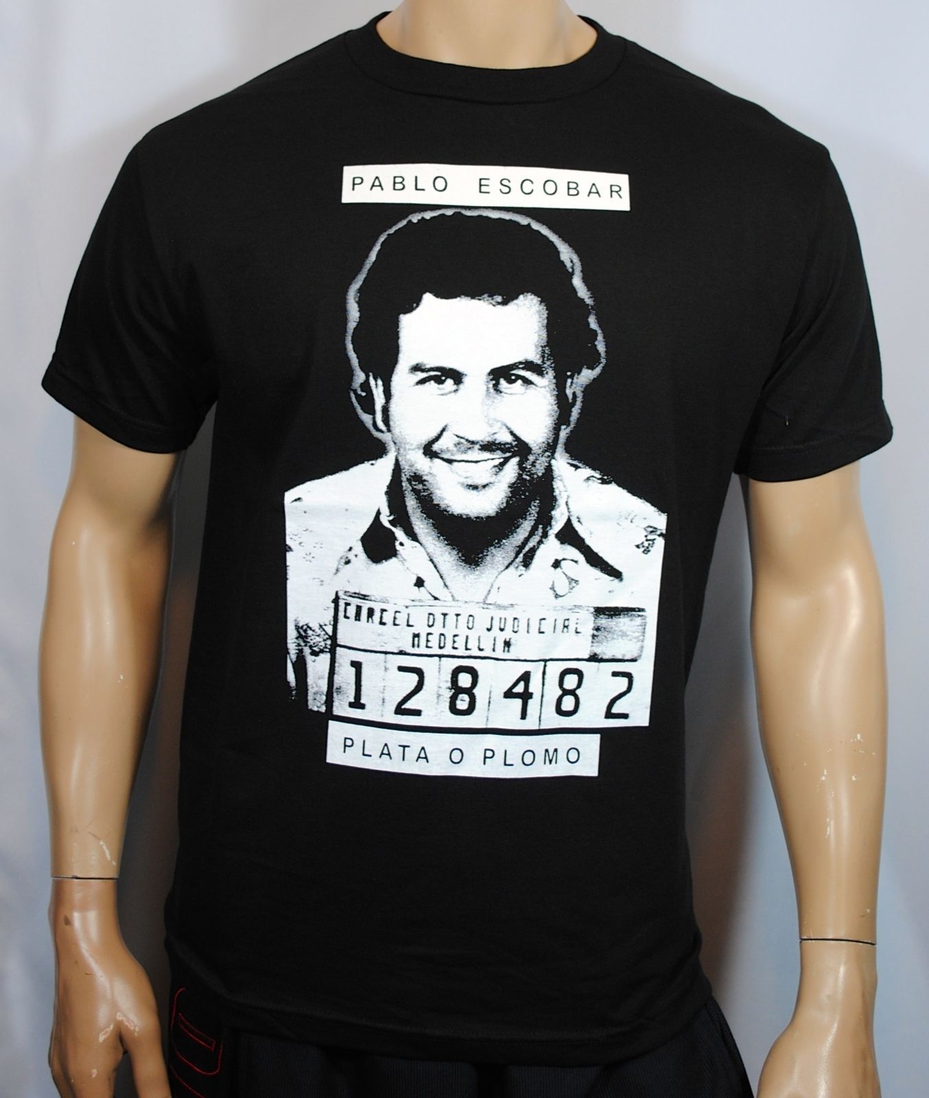 Pablo Escobar Narcos camiseta Plata o Tee hombre Camiseta de Jersey