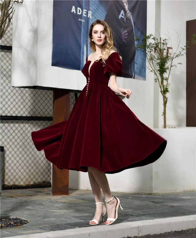 classic velvet dress