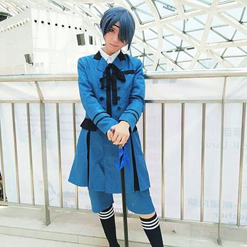 Grosshandel Ciel Phantomhive Cosplay Kostume Einheitliche Japanische Anime Black Butler Kleidung Halloween Maskerade Karneval Karneval Kostume