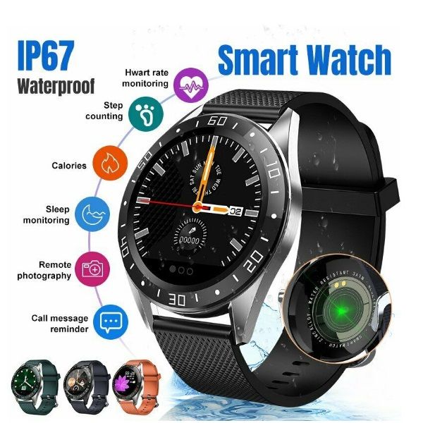 analog smartwatch with heart rate monitor