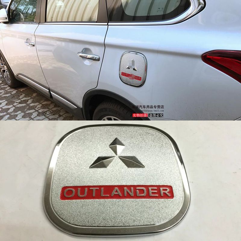 ABS Chrome Fuel Gas Tank Cap Trim Cover For Mitsubishi Outlander 2016