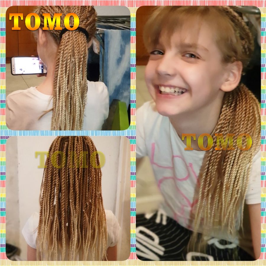 2019 Tomo Senegalese Twist Braid Black Brown Blonde Pure Ombre