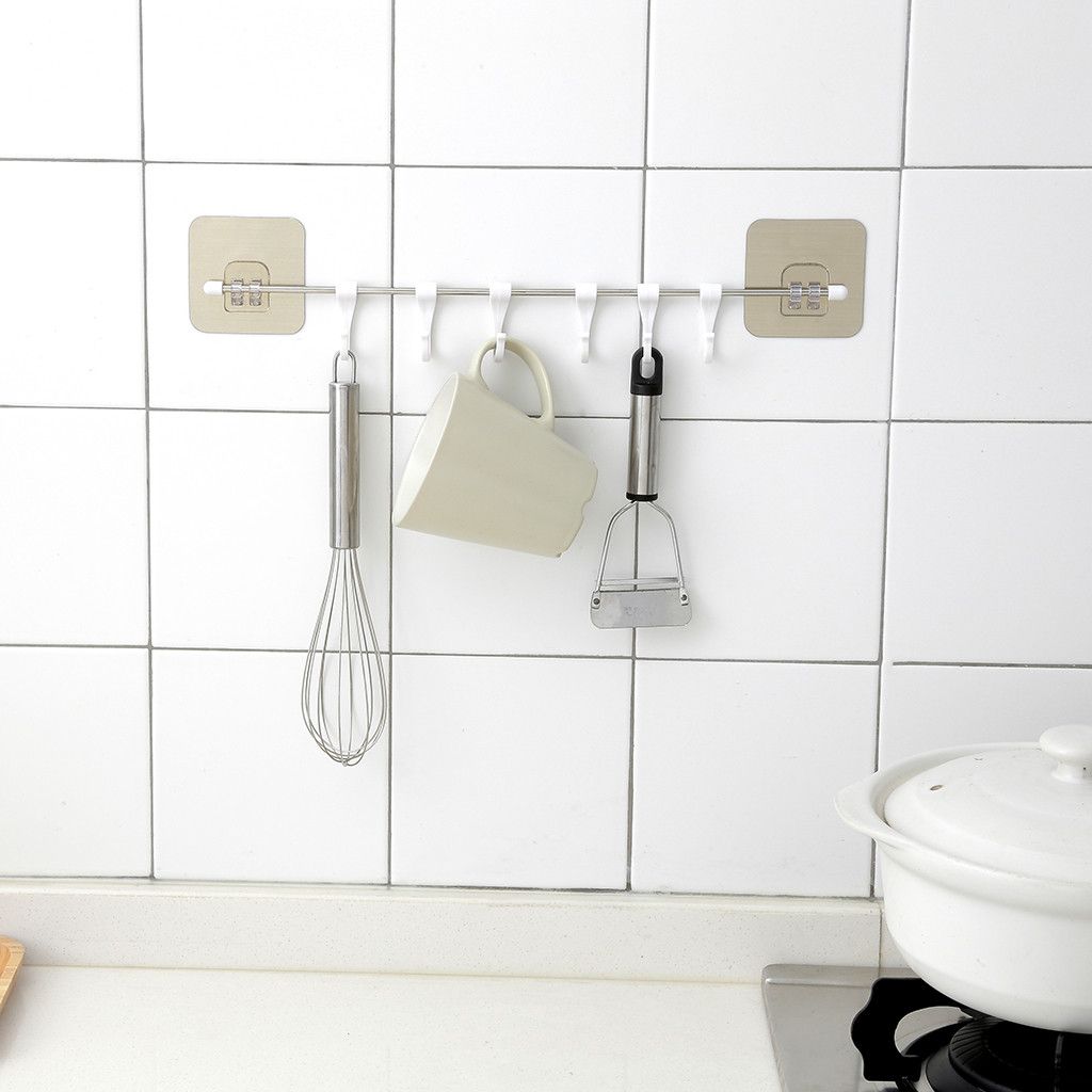 2020 Kitchen Utensils Rack Holder Ceiling Wall Cabinet Hanging Rod