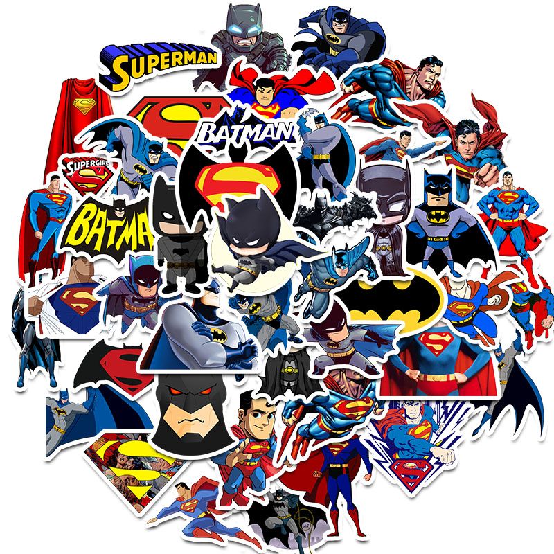 45 PCS batman Superman Stickers Cartoon Super Heroes Movie Sticker For Laptop Luggage Skateboard Kids Toy Stickers 45 PCS batman Superman Stickers Cartoon Super Heroes Movie Sticker For Laptop Luggage Skateboard Kids Toy Stickers