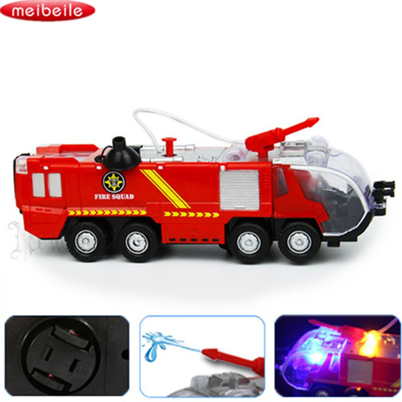 toy fire truck that sprays water