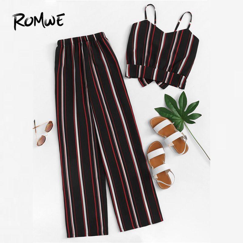romwe two piece set