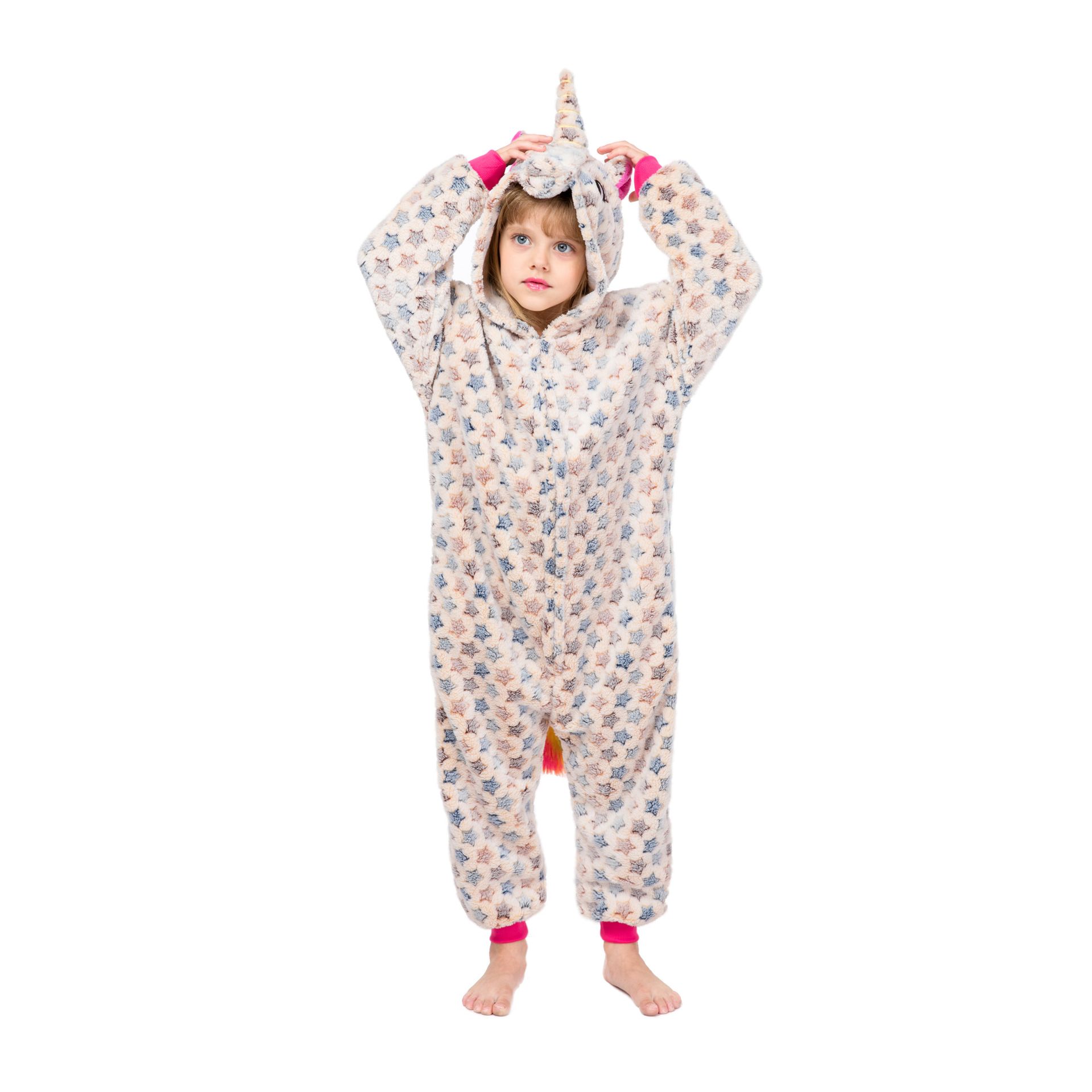 Toddler Kids BabyPajamas Romper Kigurumi Animal Cosplay Hooded Jumpsuit Costume