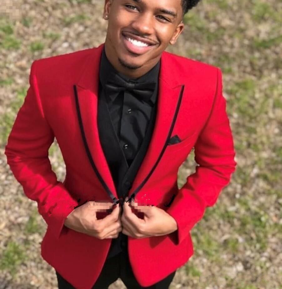 red tuxedo prom