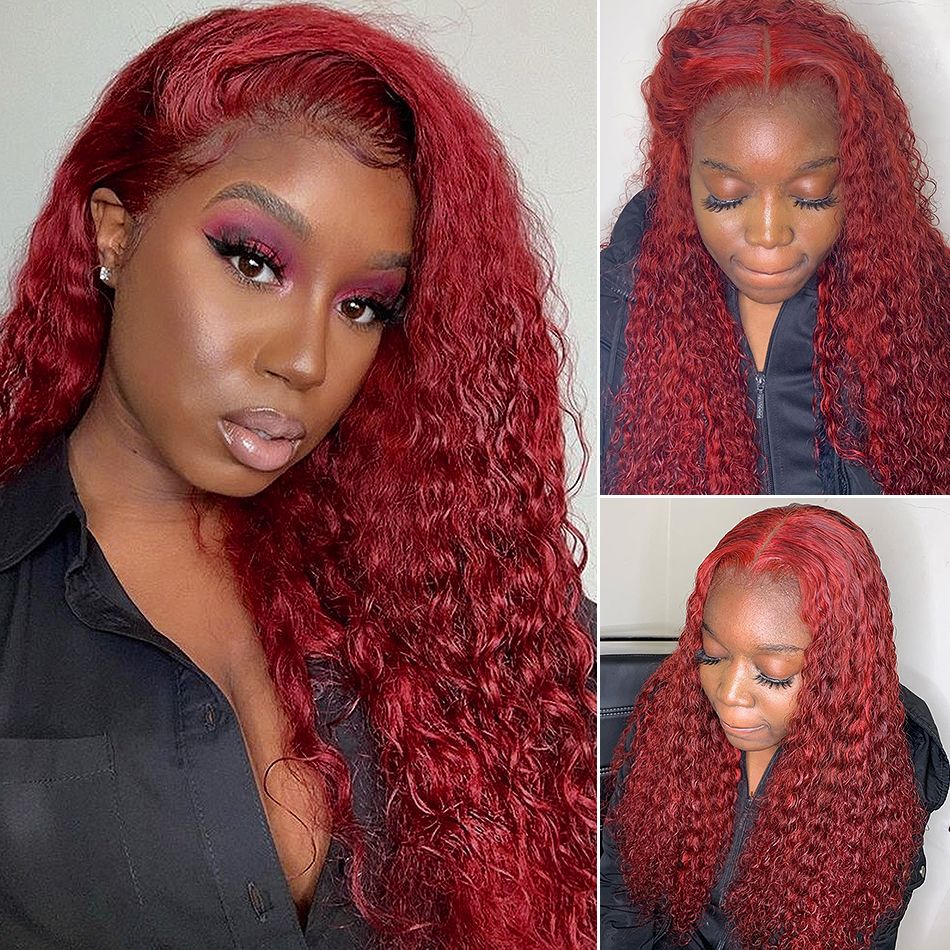 Red deep wave hair Clearance