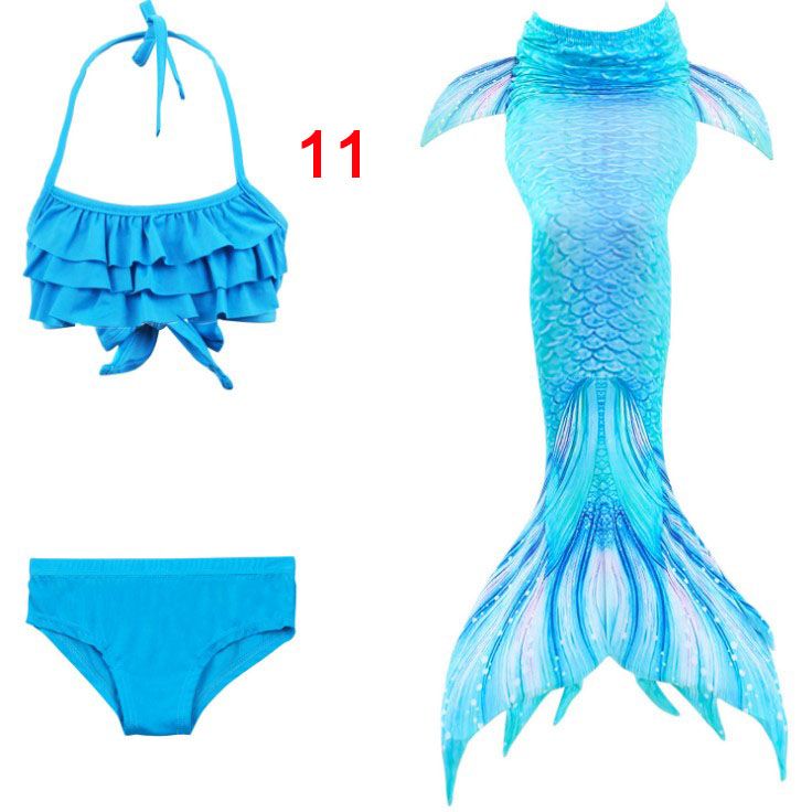 mermaid 3 piece swim set