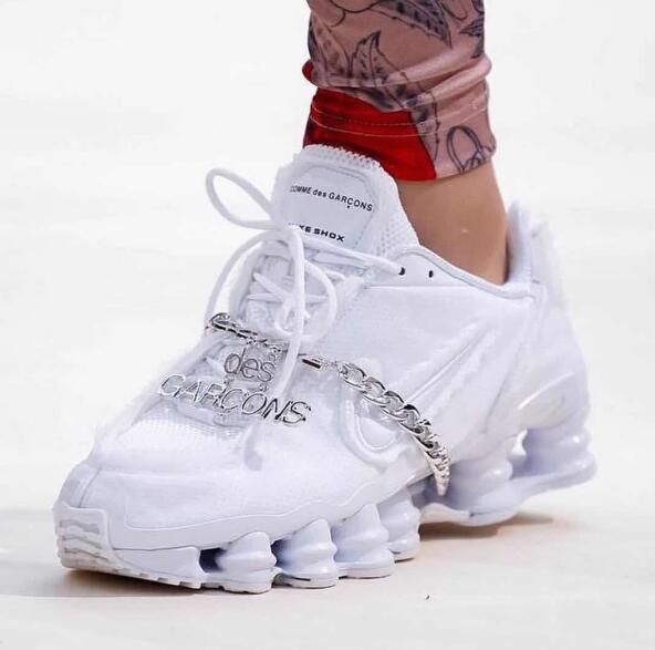 nuevo Comme des Garcons X Nike Shox TL CDG los y las mujeres de frontrow la zapatilla de deporte de los zapatos ocasionales Formadores YSLSHOES 21