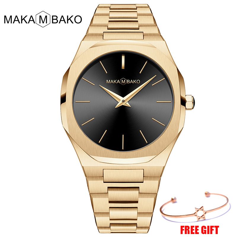 Luxury Gold Black Watches For Women Designer Brand Fashion Octagonal Quartz Ladies Wrist Watch Full Steel Waterproof Clock Gift Watch Discount Wrist Watches Online From Winwin2013 33 03 Dhgate Com