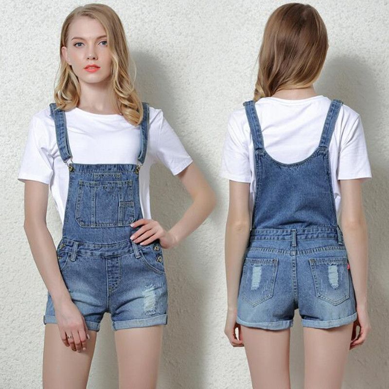 suspender jumpsuit shorts