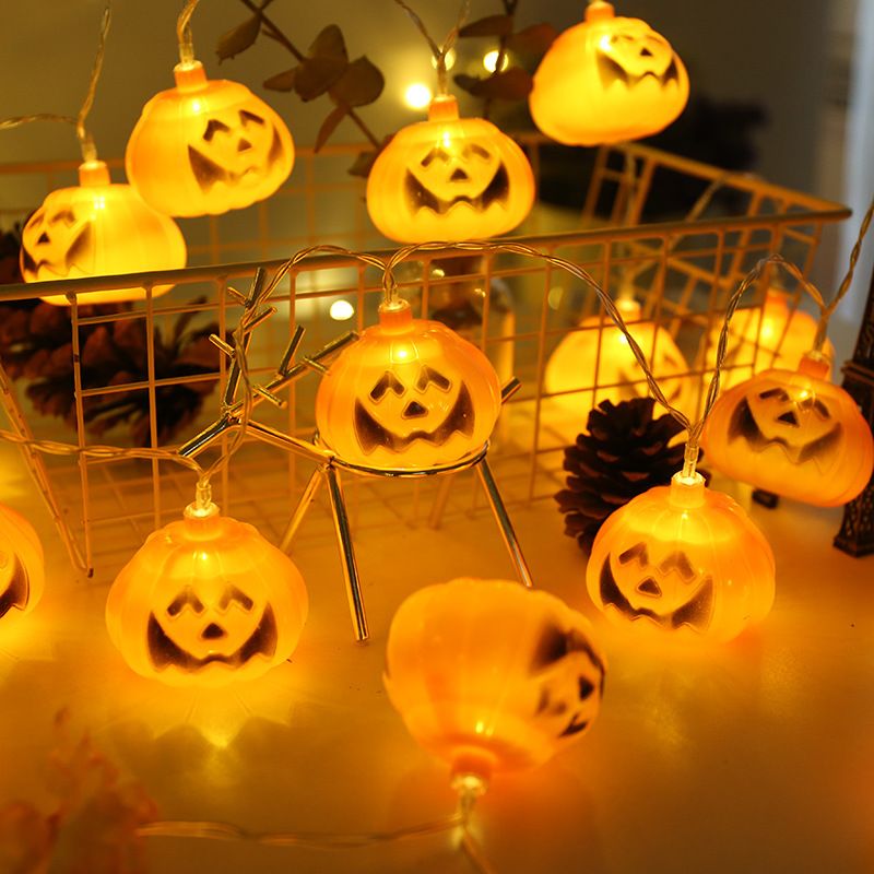 Acheter Pas Cher Vente Chaude Halloween Citrouille Lanterne En Plastique Skull String Light Led Citrouille Bat Spider Lights Halloween Decor De Vacances En Gros Du 6 91 Fr Dhgate