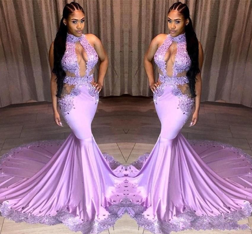 2019 New Sexy Light Purple Prom Dresses 