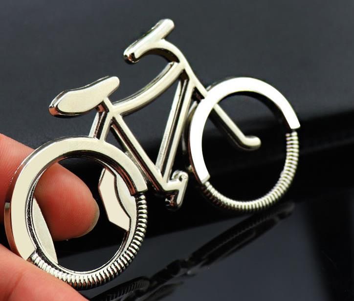 New Cute Bike Bicycle Metal Beer Bottle Opener Keychain Key Rings For