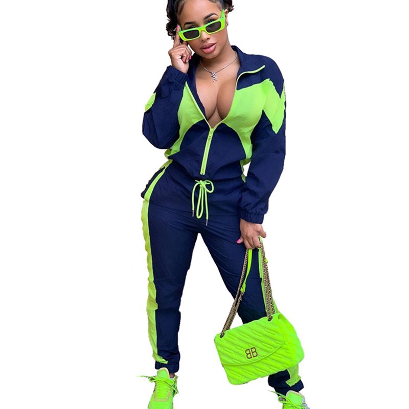 womens colour block tracksuit