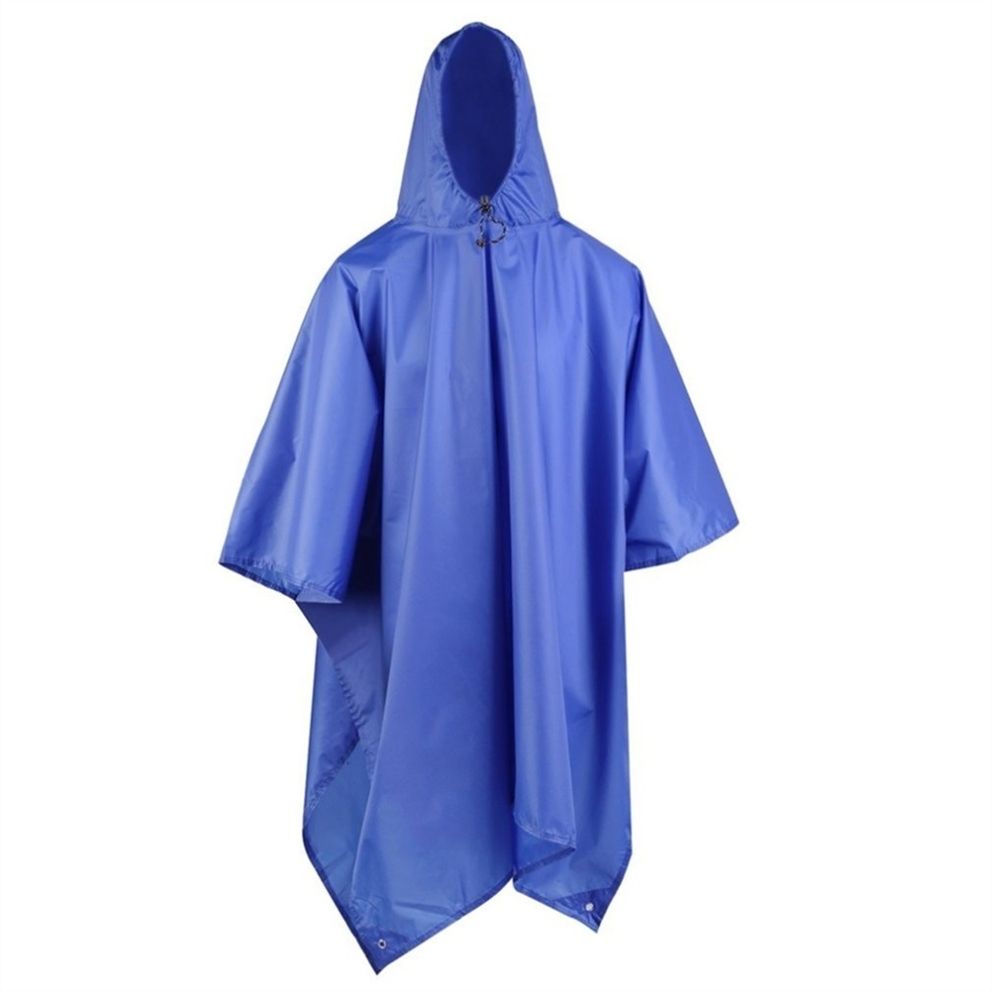 Adult Poncho Hooded Women Men Raincoat Outdoor Waterproof Rain Coat Rainwear