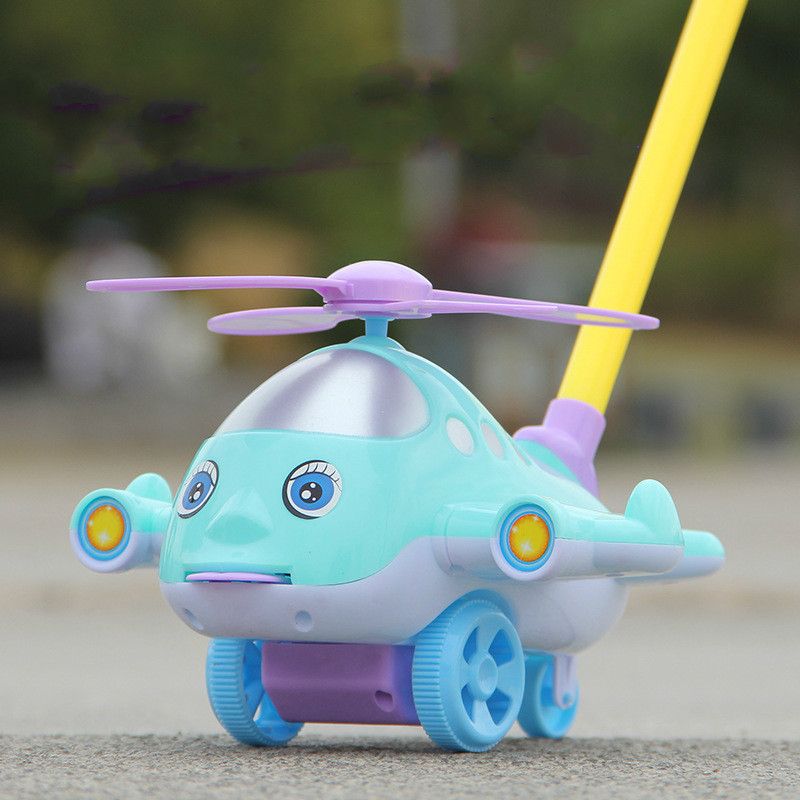 Compre Venta Caliente Caminante Del Bebé Juguete Empujar A Mano Caminar Tirar Del Avión Varilla De Empuje Carro De Una Sola Barra Parpadeo Ojos Arrastrar Lengua Niño Caminar Juguetes Regalos A 2,6