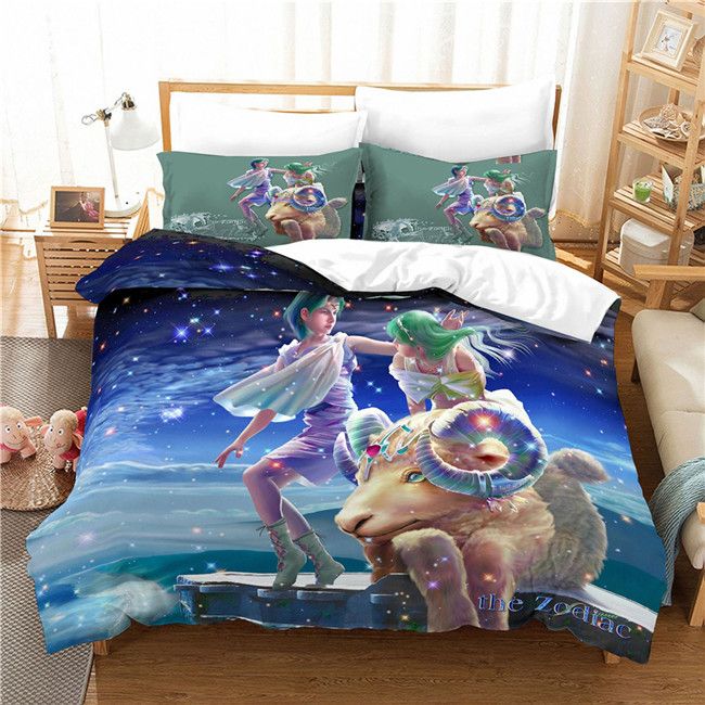 12 Zodiac Design Bedding Set Duvet Cover Set Of Quilt Cover