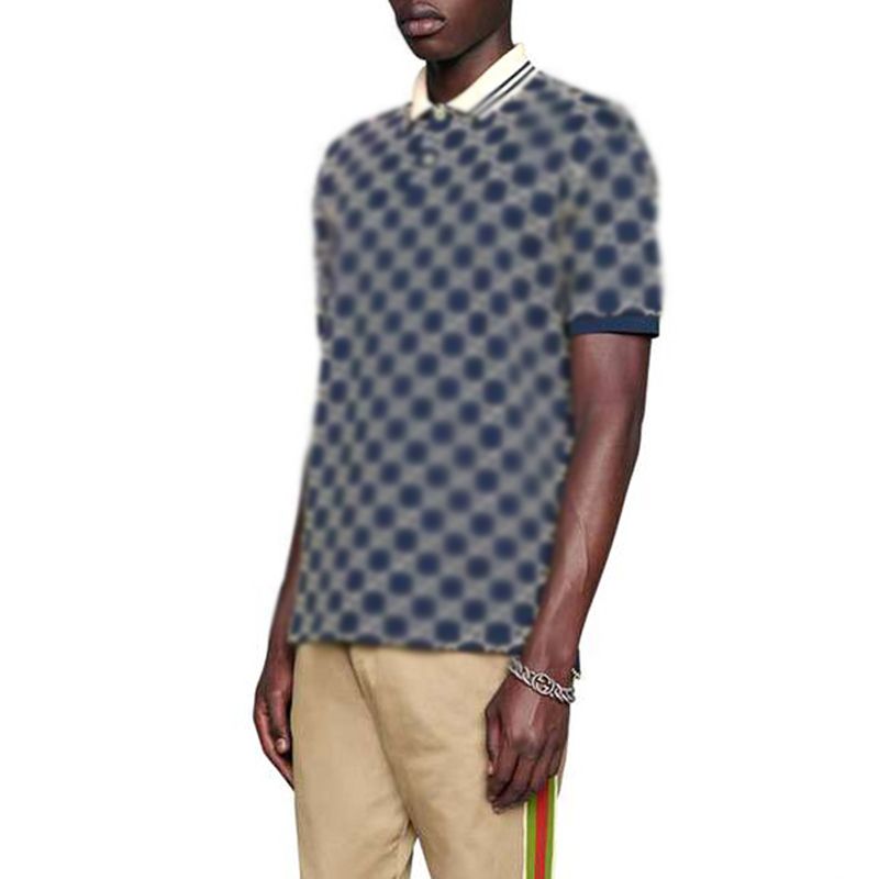 Trend 20fw Made In Italy Jacquard Monogram Logo Printed Polo Short Sleeves Casual Business Polo T Shirt Solid Summer Street Tee Hfymtx681 Awesome Cheap T Shirts Online Shopping For T Shirt From