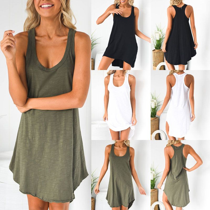 high low cotton dress