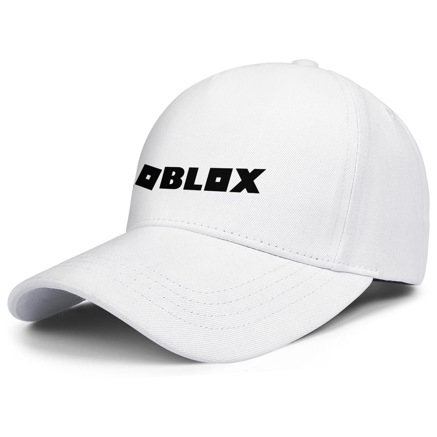Roblox Logo Black Black Men And Women Ball Caps Adjustable